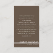 永遠にハートの写真葬記念カード 名刺 (裏面)