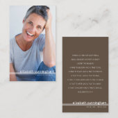 永遠にハートの写真葬記念カード 名刺 (正面/裏面)