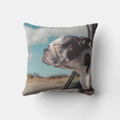 永遠にハートの犬のペット写真記念 クッション (裏面)