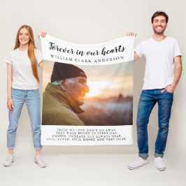 『永遠にハート』 フリースブランケット