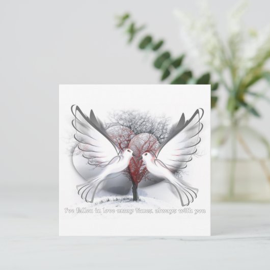 永遠にバレンタインのギフトフラットカードを愛する シーズンカード (スタンド正面)