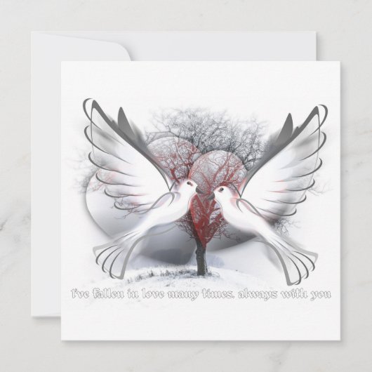 永遠にバレンタインのギフトフラットカードを愛する シーズンカード (正面)