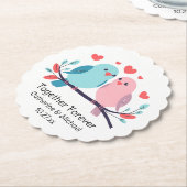 永遠にバレンタインデーを一緒に愛結婚する ペーパーコースター (アングル)