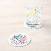 永遠にバレンタインデーを一緒に愛結婚する ペーパーコースター (インサイチュ)