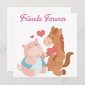 永遠にバレンタイン時代の友人 招待状 (正面/裏面)