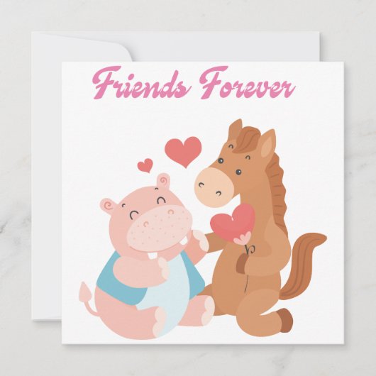 永遠にバレンタイン時代の友人 招待状 (正面)