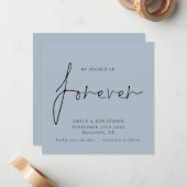 永遠にブルースクエアに決定された日付を保存 ノートカード (正面/裏面インサイチュ)