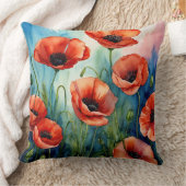 永遠にポピーなフィールド クッション (ブランケット)