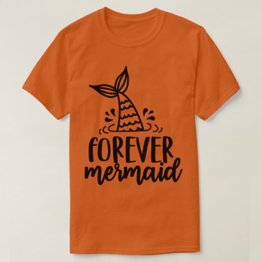 永遠にマーメイドギフトかわいい人魚 Tシャツ (デザイン正面)