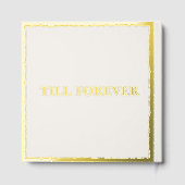 永遠にミセスが | ラックス金ゴールドエッジベージュ色結婚ズ ゲストブック (裏面)