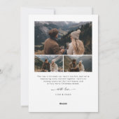 永遠にメリー新しい山の写真クリスマス シーズンカード (裏面)