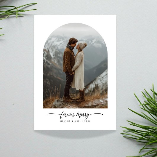 永遠にメリー新しい山の写真クリスマス シーズンカード