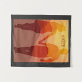 永遠にロマンチックなカップルが手を握っているもの タペストリー (正面(横))