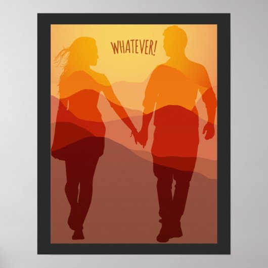 永遠にロマンチックなカップルが手を握っているもの ポスター (正面)