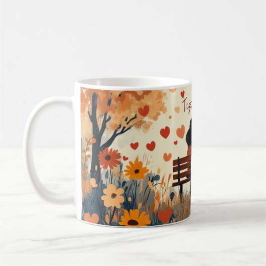 永遠にロマンチックな記念日&結婚ズ コーヒーマグカップ (左)