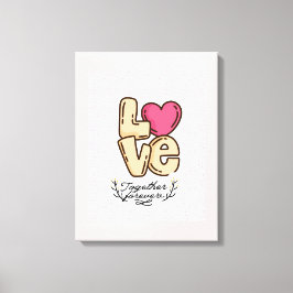 永遠に一緒に引用文 キャンバスプリント