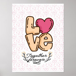 永遠に一緒に引用文 ポスター