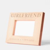 永遠に一緒に彼女の写真 レーザー彫刻フレーム (左)