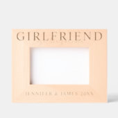 永遠に一緒に彼女の写真 レーザー彫刻フレーム (正面)