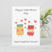 永遠に一緒に – かわいいバレンタイン カード (スタンド正面)