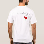 永遠に一緒に：カップルの一致するSweatshirtセット Tシャツ (裏面)