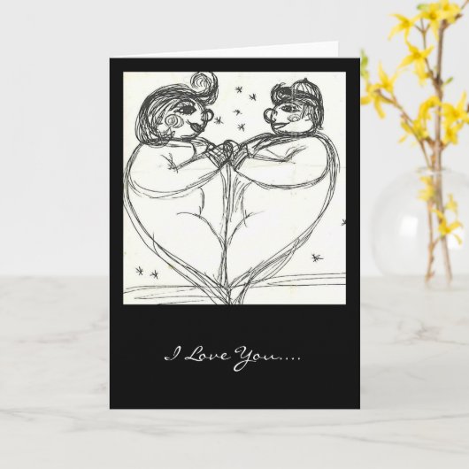 永遠に一緒に カード (黄色い花)