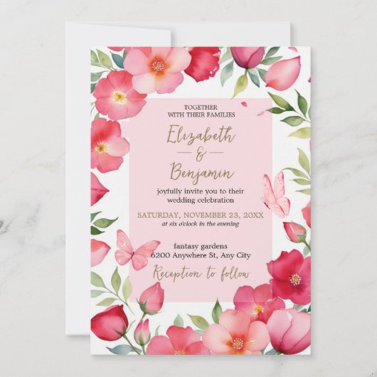 永遠に一緒に 招待状 (正面)