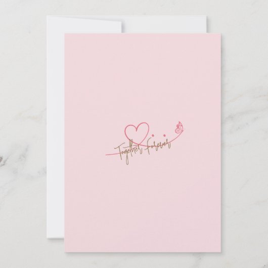 永遠に一緒に 招待状 (裏面)