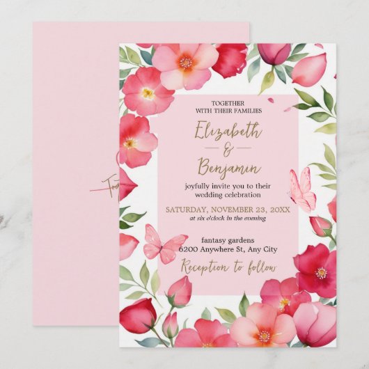 永遠に一緒に 招待状 (正面/裏面)