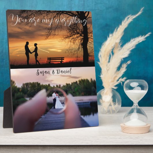 永遠に一緒カスタマイズに: 2回記念撮影 フォトプラーク (側面)