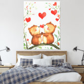 永遠に一緒 キャンバスプリント (インサイチュ (寝室))