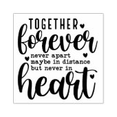 永遠に一緒 タイポグラフィ ラバースタンプ (インプリント)