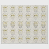 永遠に一緒 | ホワイト結婚紙吹雪 ラッピングペーパー (フラット)