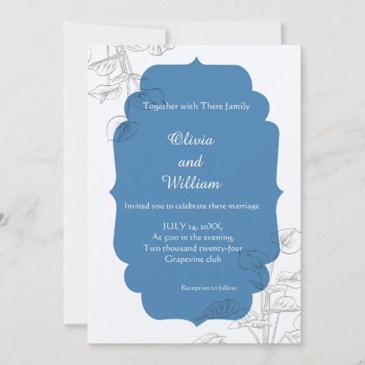 永遠に一緒 招待状 (正面)