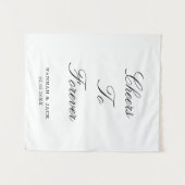 永遠に乾杯！オーダーメイドの結婚・婚約記念品 タペストリー (正面(横))