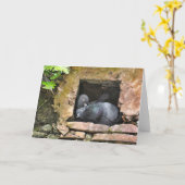 永遠に内側に空白のいる挨拶状 カード (黄色い花)