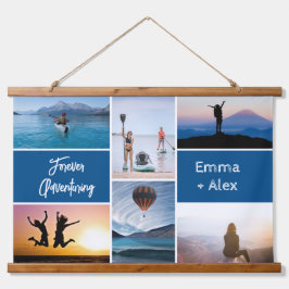 永遠に冒険するフォトコラージュ 吊り下げ型タペストリー