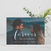 永遠に写真に素敵なリングを持結婚っている 案内状 (スタンド正面)