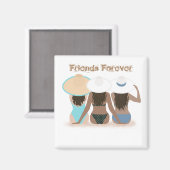 永遠に友達とビーチ マグネット (正面/裏面)