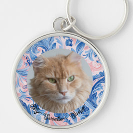 永遠に可愛い私のハート猫キープサキーチェーン キーホルダー