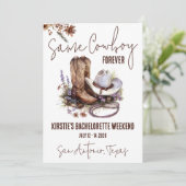 永遠に同じカウボーイ!バチェロレッテ週末パーティー 招待状 (スタンド正面)