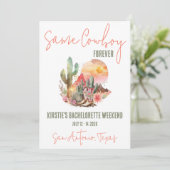 永遠に同じカウボーイ!バチェロレッテ週末パーティー 招待状 (スタンド正面)