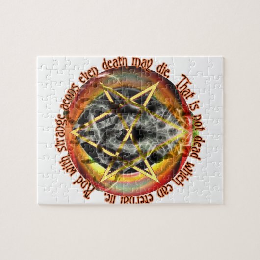 永遠に嘘をつくことのできるものは死んではいない ジグソーパズル (横)