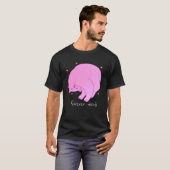 永遠に変わった猫 ピンク ユニークで素敵な子猫のママ Tシャツ (正面フル)