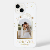 永遠に変わらぬ愛の誓い 結婚式 マゼンタ色の天体写真 Case-Mate iPhoneケース (裏面)