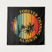 永遠に夕日を追い求める タペストリー (正面(横))