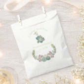 永遠に多肉カスタム結婚式の好意バッグ フェイバーバッグ (クリップ留めされた状態)