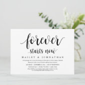 永遠に始まる結婚の駆け落ちパーティー 招待状 (スタンド正面)