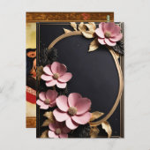 永遠に始まる：絶妙な結婚式招待状 ポストカード (正面/裏面)