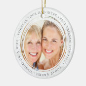 永遠に娘を嫁に迎える母|過去記事 セラミックオーナメント (左)